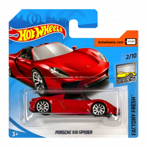 Машинка Базовая Hot Wheels Porsche 918 Spyder Factory Fresh 1:64 FJY16 Red - Retromagaz