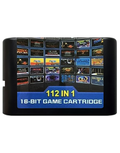 Сборник Игр RMC Mega Drive 112 in 1 Без Повторов Standart Free Английская Версия Cartridge Только Картридж Новый - Retromagaz