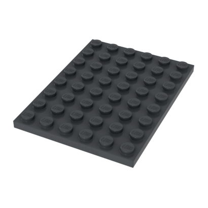 Пластина Lego Обычная 10шт 6 x 8 3036 4210794 Dark Bluish Grey Б/У - Retromagaz