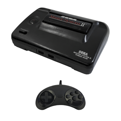 Набір Консоль Sega Master System 2 Europe Black Б/У  + Геймпад Дротовий RMC Mega Drive MD Новий - Retromagaz