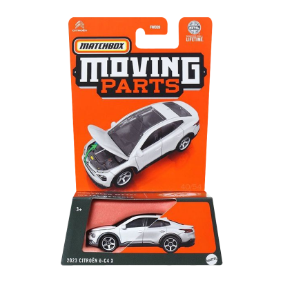 Тематична Машинка Matchbox 2023 Citroën ë-C4 X Moving Parts 1:64 FWD28/HVM96 White - Retromagaz