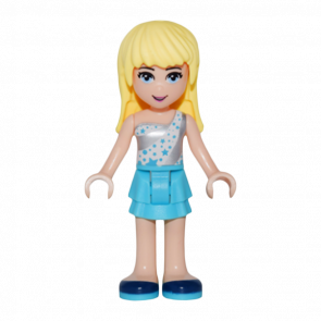 Фігурка Lego Girl Stephanie Medium Azure Layered Skirt Friends frnd191 1 Б/У - Retromagaz