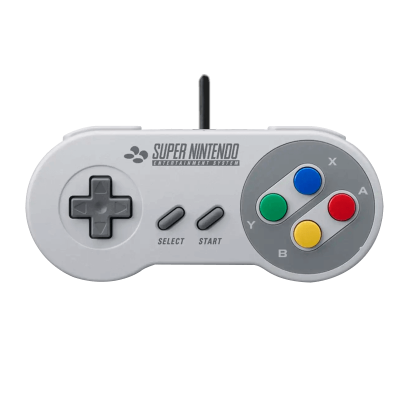 Геймпад Проводной Nintendo SNES SNSP-005 Europa Grey 2.2m Б/У - Retromagaz