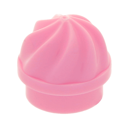 Еда Lego 20шт Plate Round 1 x 1 with Vertical Swirl Twist 15470 6060795 Bright Pink Б/У - Retromagaz