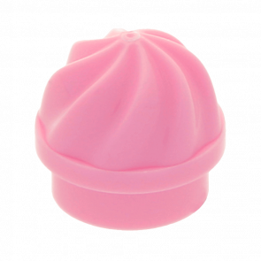 Еда Lego 20шт Plate Round 1 x 1 with Vertical Swirl Twist 15470 6060795 Bright Pink Б/У - Retromagaz