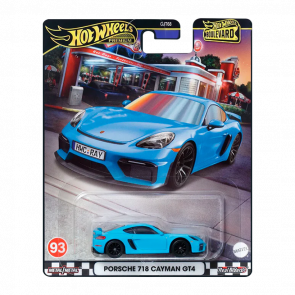 Машинка Premium Hot Wheels Porsche 718 Cayman GT4 Boulevard 1:64 HRT71 Blue