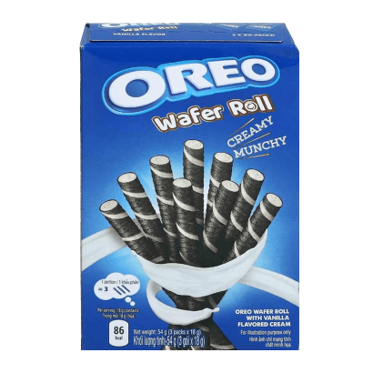 Трубочки Oreo Wafer Roll Vanilla 54g - Retromagaz