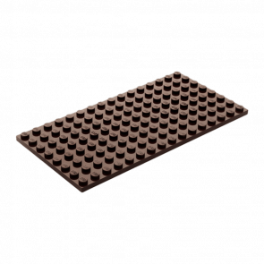 Пластина Lego Звичайна 8 x 16 92438 6120800 Dark Brown Б/У - Retromagaz