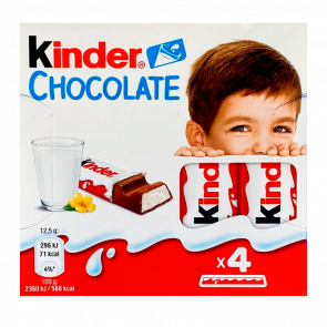 Шоколад Молочний Kinder Chocolate 4 Pieces 50g