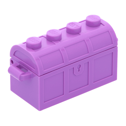 Ємність Lego Treasure Chest Bott Lid 2 x 4 x 2 4738ac01 4739a 6056226 6167678 6254219 Medium Lavender Б/У - Retromagaz