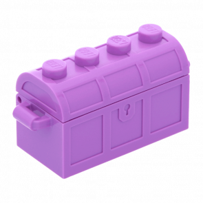 Ємність Lego Treasure Chest Bott Lid 2 x 4 x 2 4738ac01 4739a 6056226 6167678 6254219 Medium Lavender Б/У - Retromagaz