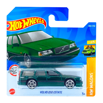 Машинка Базовая Hot Wheels Volvo 850 Estate Wagons 1:64 HCV21 Green - Retromagaz