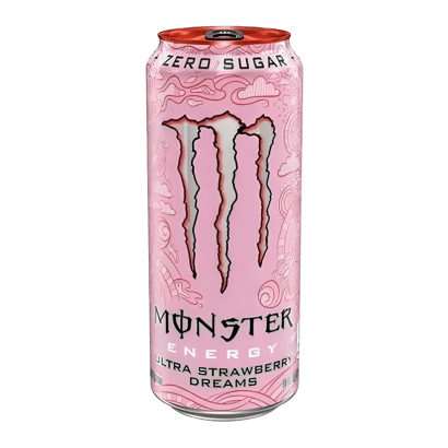 Напиток Энергетический Monster Energy Ultra Strawberry Dreams Zero Sugar 500ml - Retromagaz