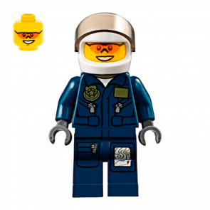 Фігурка Lego Police 973pb0989 Helicopter Pilot City cty0267 Б/У - Retromagaz