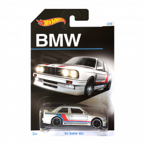 Тематическая Машинка Hot Wheels '92 BMW M3 BMW 1:64 DJM81 White - Retromagaz