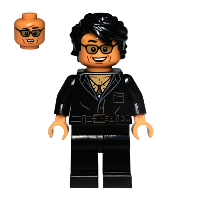 Фігурка Lego Jurassic World Dr Ian Malcolm Partially Open Shirt with Pocket Films jw108 Б/У - Retromagaz