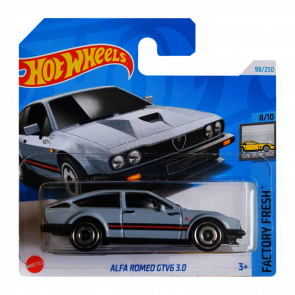 Машинка Базова Hot Wheels Alfa Romeo GTV6 3.0 Factory Fresh 1:64 HTC53 Grey - Retromagaz