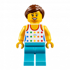 Фігурка Lego People 973pb0567 Shirt with Female Rainbow Stars Pattern City cty0819 1 Б/У