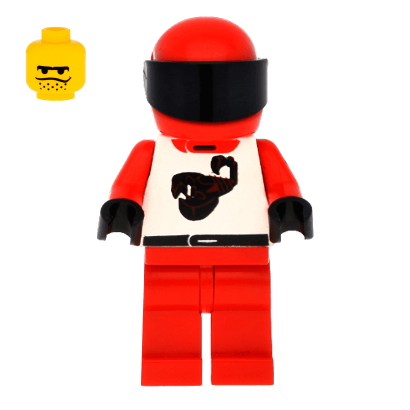 Фигурка Lego Race 973pb0023 Driver Red Scorpion City twn010 Б/У - Retromagaz