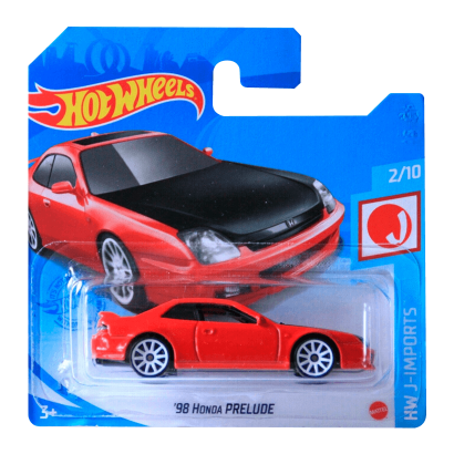 Машинка Базовая Hot Wheels '98 Honda Prelude J-Imports 1:64 GTC08 Red - Retromagaz