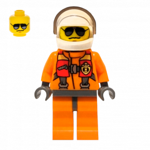 Фігурка Lego Coast Guard 973pb1437 Helicopter Pilot City cty0417 Б/У