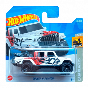 Машинка Базовая Hot Wheels '20 Jeep Gladiator Baja Blazers 1:64 HCW66 White