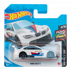 Машинка Базова Hot Wheels BMW M3 GT2 Race Day 1:64 GTC82 White