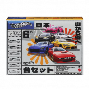 Тематическая Машинка Hot Wheels 6шт Subaru BRZ / Acura Integra / Mitsubishi 3000GT / Toyota Supra / Nissan Z / Mazda RX7 Japanese Classics 1:64 HRX54 Pink - Retromagaz