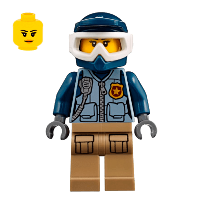 Фігурка Lego Police 973pb3010 Mountain Officer Female City cty0854 Б/У - Retromagaz