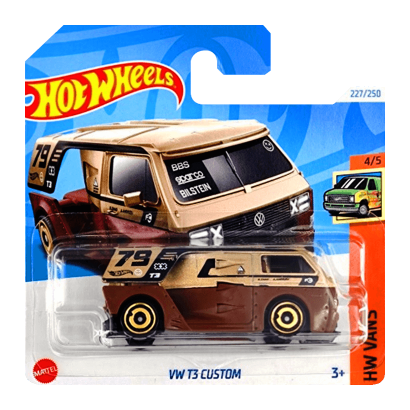 Машинка Базовая Hot Wheels VW T3 Custom Vans 1:64 HRY57 Gold - Retromagaz