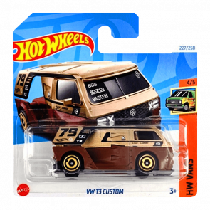 Машинка Базовая Hot Wheels VW T3 Custom Vans 1:64 HRY57 Gold - Retromagaz