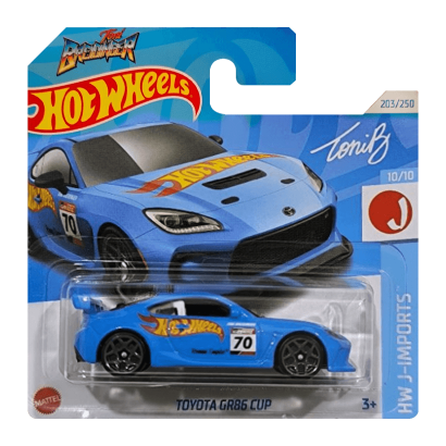 Машинка Базова Hot Wheels Toyota GR86 Cup J-Imports 1:64 HRY77 Blue - Retromagaz