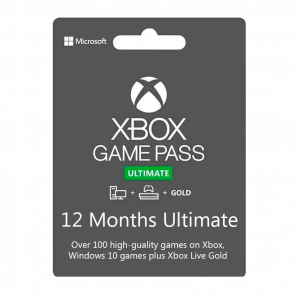 Подписка Microsoft Xbox Series Game Pass Ultimate 12 Месяцев Новый