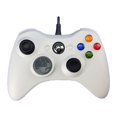 Геймпад Дротовий RMC Xbox 360 White 2m Б/У - Retromagaz