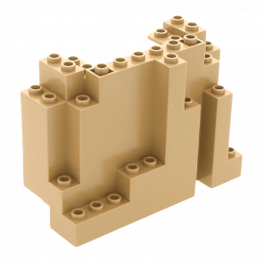 Скеля Lego Панель Rectangular 4 x 10 x 6 6082 60052 6037837 6143428 Dark Tan Б/У - Retromagaz