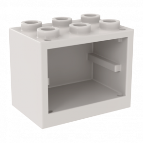 Ємність Lego 4шт Cupboard 2 x 3 x 2 4532b 92410 4610112 Light Bluish Grey Б/У - Retromagaz