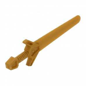 Оружие Lego Меч Greatsword Angular 48495 4278076 Pearl Gold Б/У - Retromagaz