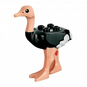 Фигурка Lego Земля Ostrich with White Tail and Wingtips and Light Nougat Legs and Head Animals 24689pb01c01 1 4578112 Black Б/У