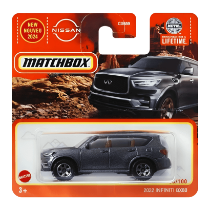 Машинка Велике Місто Matchbox Infiniti 2022 Infiniti QX80 Adventure 1:64 HVL12/HVN40 Grey - Retromagaz