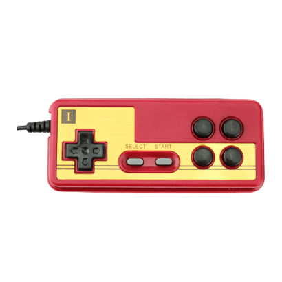 Геймпад Проводной RMC Famicom Dendy Dendy Junior / Subor 8 Bit 9pin Red 2m Новый - Retromagaz