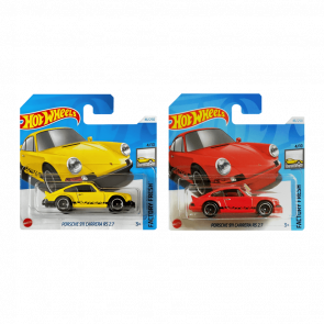 Набор Машинок Базовых Hot Wheels Porsche 911 Carrera RS 2.7 HTD08 Red + HTC49 Yellow 1:64