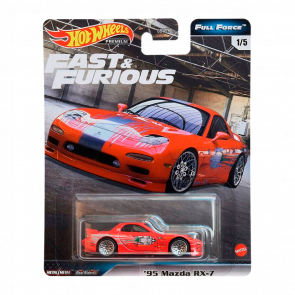 Машинка Premium Hot Wheels '95 Mazda RX-7 Fast & Furious 1:64 GJR76 Red