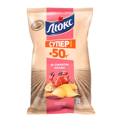 Чипсы Люкс со Вкусом Краба 183g - Retromagaz