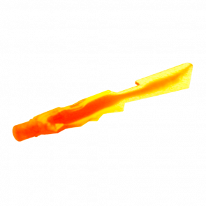 Оружие Lego Меч 2шт Jagged Edges with Marbled Trans-Red Pattern 11439pb03 21548pb03 6020758 Trans-Yellow Б/У - Retromagaz