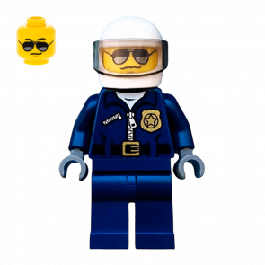 Фигурка Lego Police 973pb1547 Helicopter Pilot City cty0487a Б/У