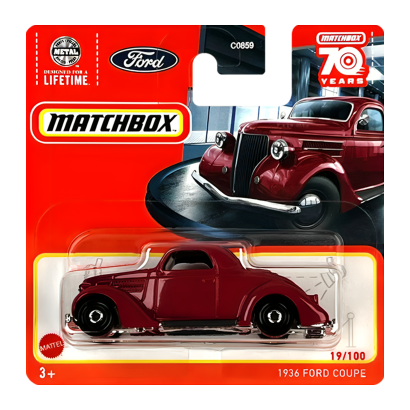 Машинка Велике Місто Matchbox 1936 Ford Coupe Showroom 1:64 HLC76 Red - Retromagaz