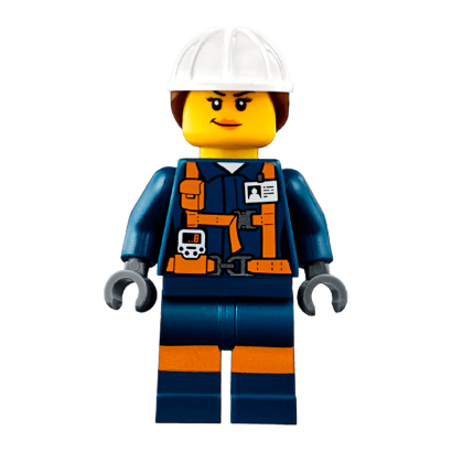 Фігурка Lego Construction 973pb2991 Miner Female Explosives Engineer City cty0877 Б/У - Retromagaz