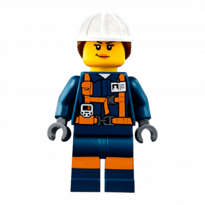 Фігурка Lego Construction 973pb2991 Miner Female Explosives Engineer City cty0877 Б/У