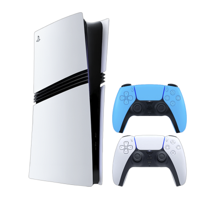 Набор Консоль Sony PlayStation 5 Pro 2TB White Новый  + Геймпад Беспроводной DualSense Ice Blue - Retromagaz