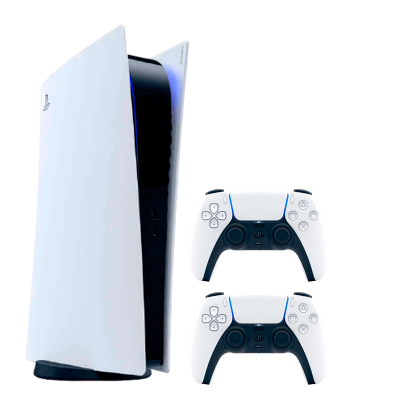 Набір Консоль Sony PlayStation 5 Digital Edition 825GB White Новий + Геймпад Бездротовий DualSense - Retromagaz